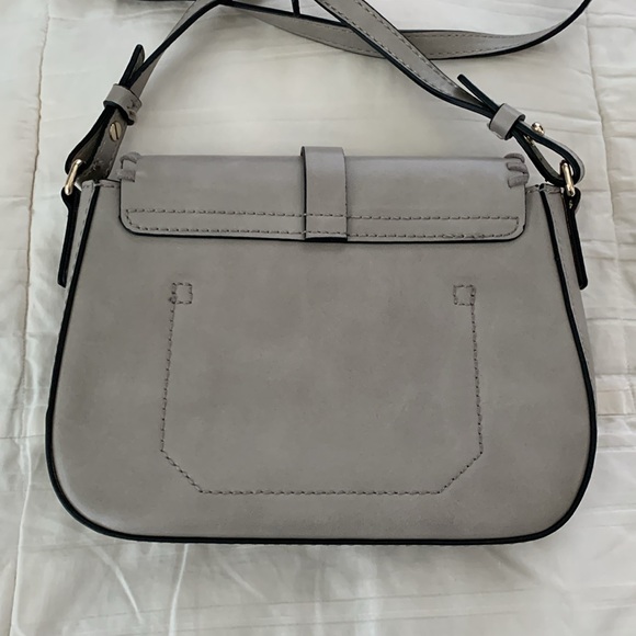 Gap Grey Saddle Stitch Crossbody Bag - Picture 5 of 9